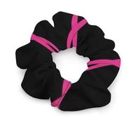 Elastici per capelli da donna e ragazza, con nastro rosa neon, per la sensibilizzazione sul cancro al seno, perfetti per acconciature divertenti e uniche, elastici per capelli a spirale che non danneg