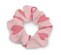 Elastici per capelli da donna e ragazza, con nastro rosa neon, per la sensibilizzazione sul cancro al seno, perfetti per acconciature divertenti e uniche, elastici per capelli a spirale che non danneg