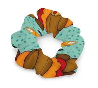 Elastici per capelli da donna, fasce elastiche per capelli, fasce per coda di cavallo, accessori per copricapi, stile tacchino, zucca, autunno, Ringraziamento