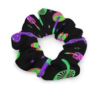 Elastici per capelli da donna, funghi neon viola, senza lasciare tracce, ideali per acconciature, trecce e code di cavallo. Accessori per capelli che non danneggiano i capelli.