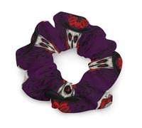 Elastici per capelli da donna, Giorno dei Morti, Rose Rosse, Teschi di Zucchero Messicani, Elastici Sottili per Capelli, per Tutti I Tipi di Capelli, Elastici per Coda di Cavallo Senza Segnali, Access
