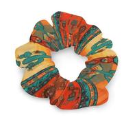 Elastici per capelli da donna, stile nativo americano del sud-ovest, ideali per la danza felice, elastici per capelli che non lasciano segni, fermacoda a spirale, accessori per dreadlock