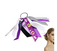 Elastici per capelli di Halloween, elastici per capelli con nastro lungo, per Halloween, elastici per capelli per trecce durevoli, code di cavallo