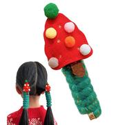 Elastici per capelli di Natale, per capelli di Natale - Scrunchies elastici in Natale,Fascette per capelli a bobina di cartone animato senza danni, fissaggio per capelli con filo telefonico