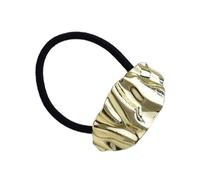 Elastici per capelli dorati, supporti per coda di cavallo geometrici, elastici per capelli per coda di cavallo, elastici per capelli in metallo, polsino per capelli dorati per tutti i giorni e