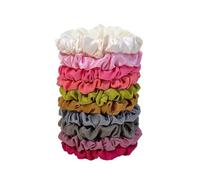 Elastici per capelli, Fasce for capelli in tessuto di seta satinato da donna, elastici for, multicolori, 10 pezzi(Color-11)