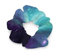 Elastici per capelli, fasce per capelli verdi blu viola galassia, elastici per capelli, elastici per capelli per donne e ragazze