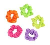 Elastici per capelli fluo, accessori per capelli fluo, morbidi elastici per capelli, in tinta unita, accessori per capelli anni '80, elastici per capelli fluo, elastici per coda di cavallo, accessori