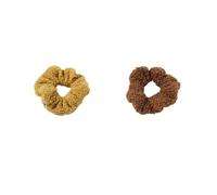 elastici per capelli fuzzy 1/2/3/4 pezzi peloso fascia elastica for capelli donne ragazze legami dei coda di cavallo titolare for accessori for(Pink)