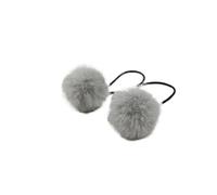elastici per capelli fuzzy 2 pezzi pompon corda for capelli coda di cavallo porta cravatta copricapo da donna ragazze fai te palla pelo fasce elastiche for accessori(Gold)