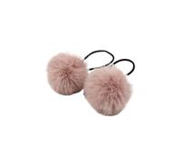 elastici per capelli fuzzy 2 pezzi pompon corda for capelli coda di cavallo porta cravatta copricapo da donna ragazze fai te palla pelo fasce elastiche for accessori(Silver)