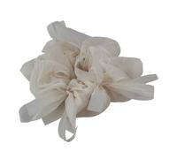 Elastici per capelli grandi, grandi, accessori per cravatte, per donne e ragazze, in gomma, vintage, con fiocco, copricapo alla moda Kpop (fascia per capelli beige)
