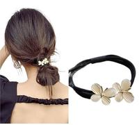 Elastici per capelli in metallo, eleganti, per donne e ragazze, accessori per legare i capelli, fascia per capelli, fascia per capelli (2)