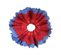 Elastici per capelli in pizzo per donne e ragazze a blocchi di colore elastico per capelli estetico elastico per capelli oversize cerchi per capelli per il tempo libero