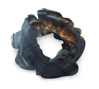 Elastici per capelli in raso con motivo pirata, veliero e luna piena per donna. Elastici per capelli in raso morbido.