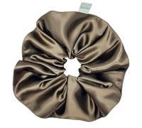 Elastici per Capelli in Raso da Donna, Grandi Scrunchies Morbidi ed Eleganti in Stile Francese,per Capelli Lisci e Ricci, Donna e Ragazza accessori regalo per capelli, 9 colori (Marrone caffè)