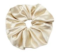 Elastici per Capelli in Raso da Donna, Grandi Scrunchies Morbidi ed Eleganti in Stile Francese,per Capelli Lisci e Ricci, Donna e Ragazza accessori regalo per capelli, 9 colori (Beige)