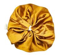 Elastici per Capelli in Raso da Donna, Grandi Scrunchies Morbidi ed Eleganti in Stile Francese,per Capelli Lisci e Ricci, Donna e Ragazza accessori regalo per capelli, 9 colori (Arancione)