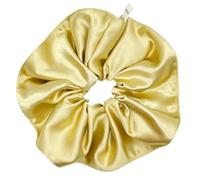 Elastici per Capelli in Raso da Donna, Grandi Scrunchies Morbidi ed Eleganti in Stile Francese,per Capelli Lisci e Ricci, Donna e Ragazza accessori regalo per capelli, 9 colori (Giallo)