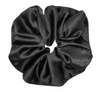 Elastici per Capelli in Raso da Donna, Grandi Scrunchies Morbidi ed Eleganti in Stile Francese,per Capelli Lisci e Ricci, Donna e Ragazza accessori regalo per capelli, 9 colori (Nero)