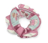 Elastici per capelli in raso rosa a tema gelateria per donna, elastici per capelli morbidi in raso