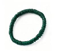 Elastici per capelli in seta di gelso, 19 momme, elastici per capelli a coda di cavallo, elastici per capelli in seta scrunchies invisibobble silk scrunchie per donne e ragazze, verde scuro