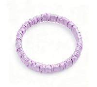 Elastici per capelli in seta di gelso, elastici per capelli, 19 momme, a coda di cavallo, per capelli in seta scrunchies invisibobble silk scrunchie per donne e ragazze, viola chiaro