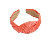 Elastici per capelli intrecciati in Europa e negli Stati Uniti, in tinta unita, alla moda, per capelli, accessori per capelli femminili (arancione)