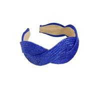 Elastici per capelli intrecciati in Europa e negli Stati Uniti, in tinta unita, alla moda, per capelli, accessori per capelli femminili (blu)