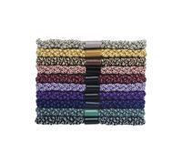 Elastici per capelli intrecciati multicolore elastici per capelli per uso quotidiano accessori versatili per le signore