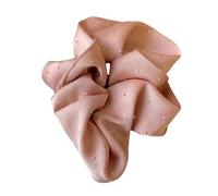 Elastici per capelli luccicanti con fascia in tessuto morbido legami alla moda da donna coda di cavallo alla moda