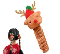 Elastici per capelli natalizi, Fasce per capelli natalizi - Elastici per capelli natalizi, per capelli per le vacanze, fermacoda elastici, elastici per capelli a senza danni per ragazze con c