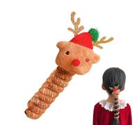 Elastici per capelli natalizi - Fermagli per capelli per feste, elastici per coda di cavallo, morbidi elastici a , morbidi elastici, comodi fermacapelli, per ragazze, eventi con