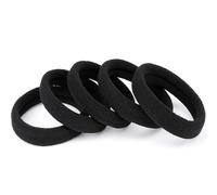 Elastici per capelli neri, nessun danno, 100 pezzi, elastici per coda di cavallo, elastici per capelli spessi, per donne e ragazze, capelli ricci spessi