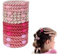 Elastici per capelli originali da donna, 15 pezzi alla moda, in morbido cotone, elastici per coda di cavallo, intrecciati semplici per capelli spessi