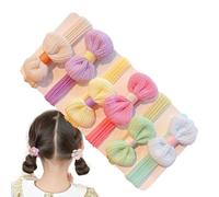 Elastici per capelli per bambine, 6 elastici per capelli con fiori morbidi, elastici per coda di cavallo, graziosi elastici per capelli, graziosi elastici per capelli, accessori per capelli per