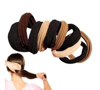 Elastici per capelli per bambini Nessun danno, Elastici per capelli per ragazze | Corda per alta elastica da 10 pezzi senza cuciture | per per Supporti per coda di cav