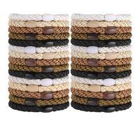 Elastici per capelli per donne e ragazze Funtopia, 30 pezzi, elastici per capelli, elastici per coda di cavallo per capelli spessi, senza danni e