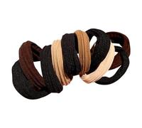 Elastici per capelli per ragazze, nessun danno Elastici per capelli nessun danno | Corda per capelli ad alta elasticità, fascia morbida da 10 pezzi per capelli spessi, elastico per capelli spessi e ri