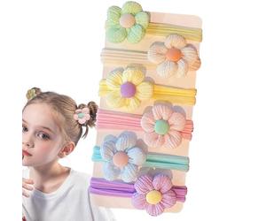 Elastici Per Capelli Ragazze | 6 Pezzi Elastico Capelli Bambina | Elastico Spesso Ricci Accessorio per Coda di Cavallo | Accessorio Bambine Ragazze Stile Quotidiano