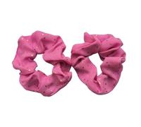 Elastici Per Capelli Retrò Elastici for capelli in tessuto a pois dorati, elastici for, corde, fermacoda for donne o ragazze(Red 2pcs)