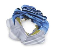 Elastici per capelli, romantici elastici per capelli, con stampa di rose blu, morbidi accessori per capelli, adatti a tutti i tipi di capelli