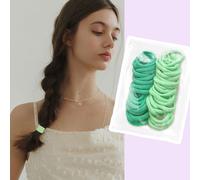 Elastici per capelli senza cuciture da donna, nessun danno per capelli spessi, morbidi elastici per capelli, elastici per capelli, elastici per coda di cavallo, adatti a tutte le trame, 50 pezzi