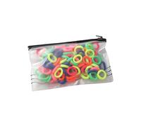 Elastici per capelli senza cuciture, morbidi elastici per coda di cavallo, senza pieghe, accessori per capelli per neonati, colori misti (D, taglia unica)