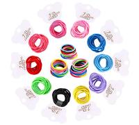 Elastici per capelli sottili, 100 piccoli elastici per coda di cavallo, multicolore, mini elastici per capelli, senza metalli, accessori per capelli, per bambine e bambini