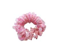 Elastici per capelli, Tessuto Corda for Capelli Organza Filato Di Seta Elastico Multicolor(Pink a)