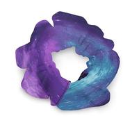 Elastici per capelli viola con cielo stellato - Accessori per capelli colorati, fermacoda per ragazze con capelli spessi e sottili, elastico per capelli - Design che non danneggia i capelli