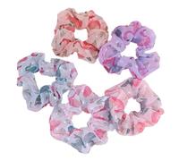 Elastici per Chioma Fenicottero 5 Pezzi in Chiffon, Leggeri | Motivo Animale, Tenuta Elastica e Confortevole, per Trecce e Chignon, Uso Quotidiano Casual Colore Casuale