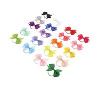 Elastici per Chioma Fiocco, 40 Pezzi, Poliestere per Bambine | Antiscivolo e Antiannodamento, Design Integrato Fiocco e Elastico, Colori Pastello Delicati, per Neonate e Bambini