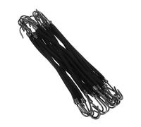 Elastici per Coda con Gancio 20 Pezzi, Nero in Poliestere | Acconciature e Trecce, Realizza una Coda Liscia Naturale, Si Avvolge senza Tirare, Adatti a Ogni Tipo